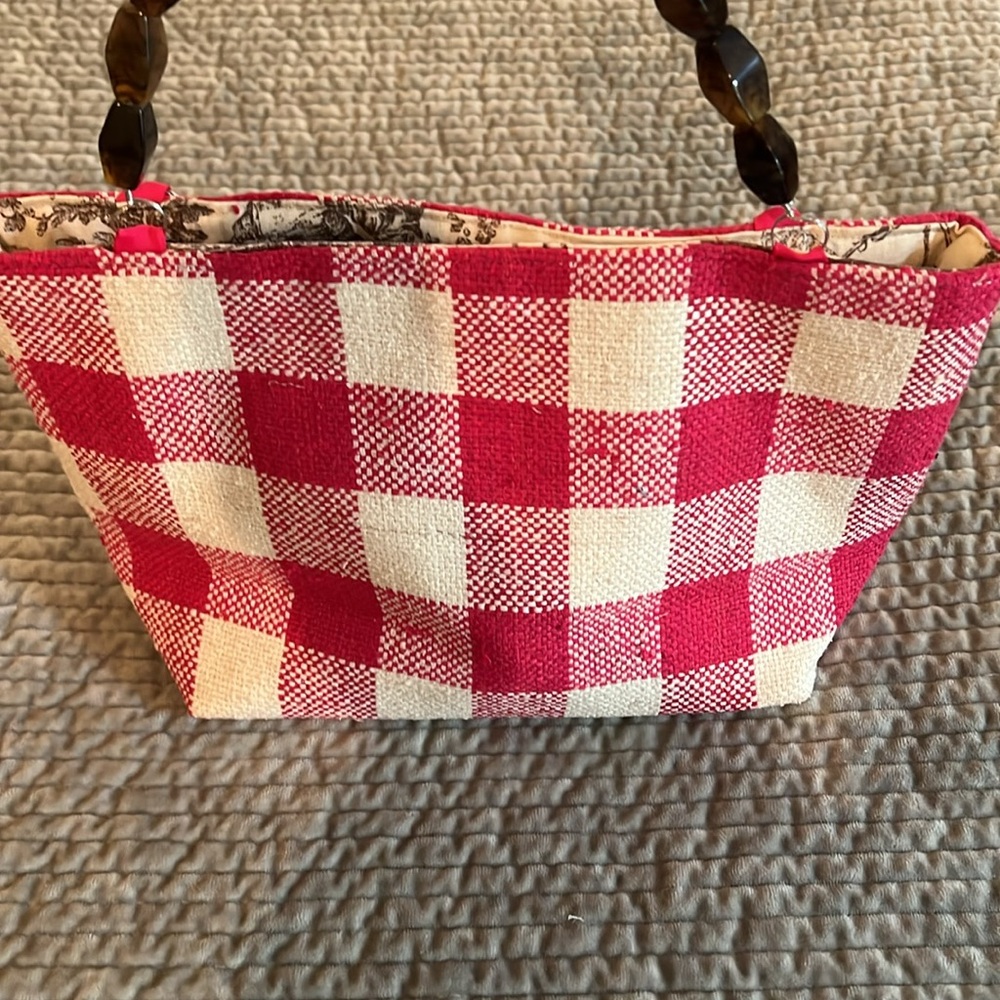 Pink & Cream Handbag - Picture 4 of 8